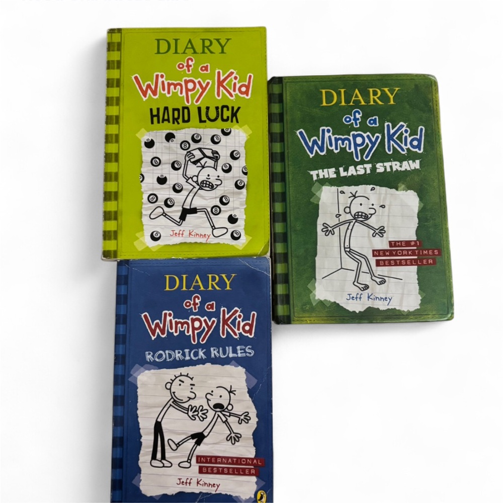 Diary of a Wimpy Kid Book Set - Green, Blue Covers